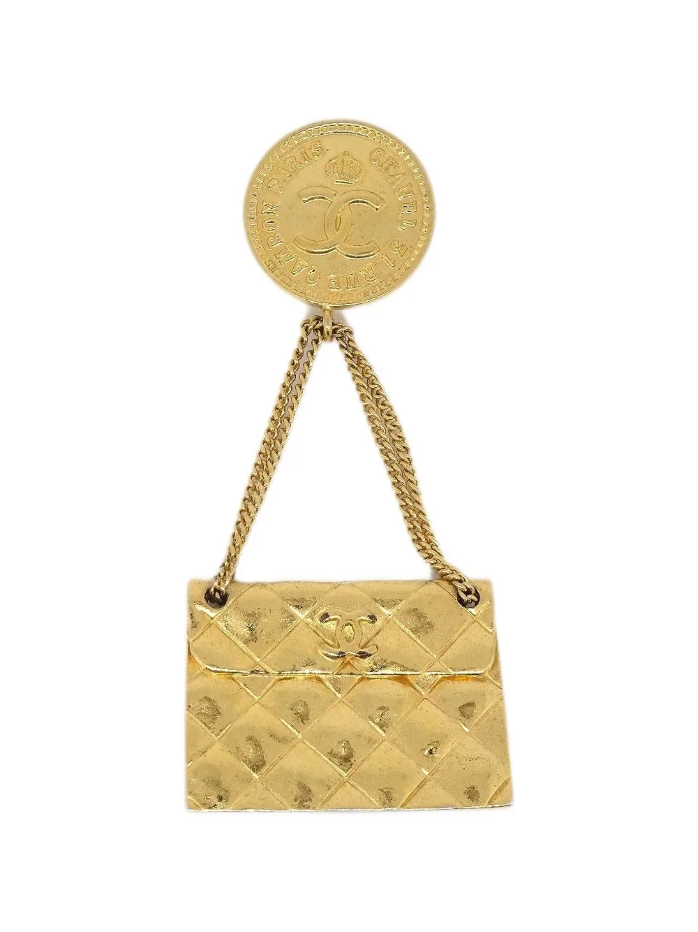 1991 Bag-Motif Brooch by CHANEL Pre-Owned