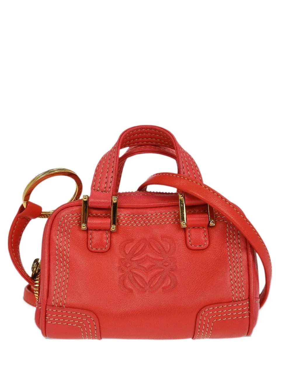 Mini Amazona Leather Tote Bag by Loewe Pre-Owned