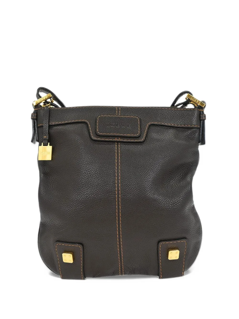 Contrast-Stitch Shoulder Bag by Loewe Pre-Owned