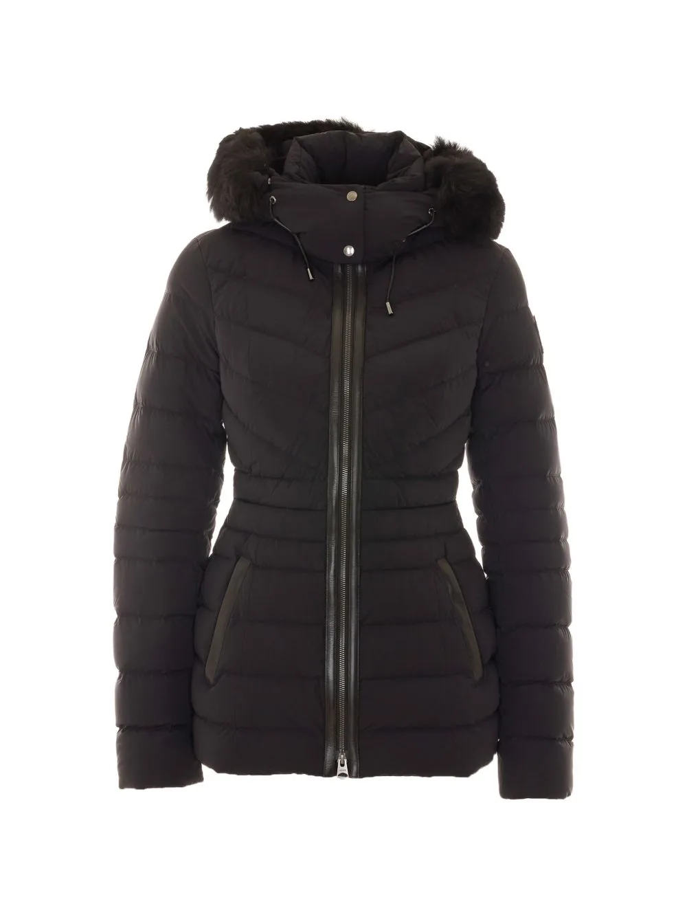 Patsy-Shz Fur-Trim Hooded Coat by Mackage