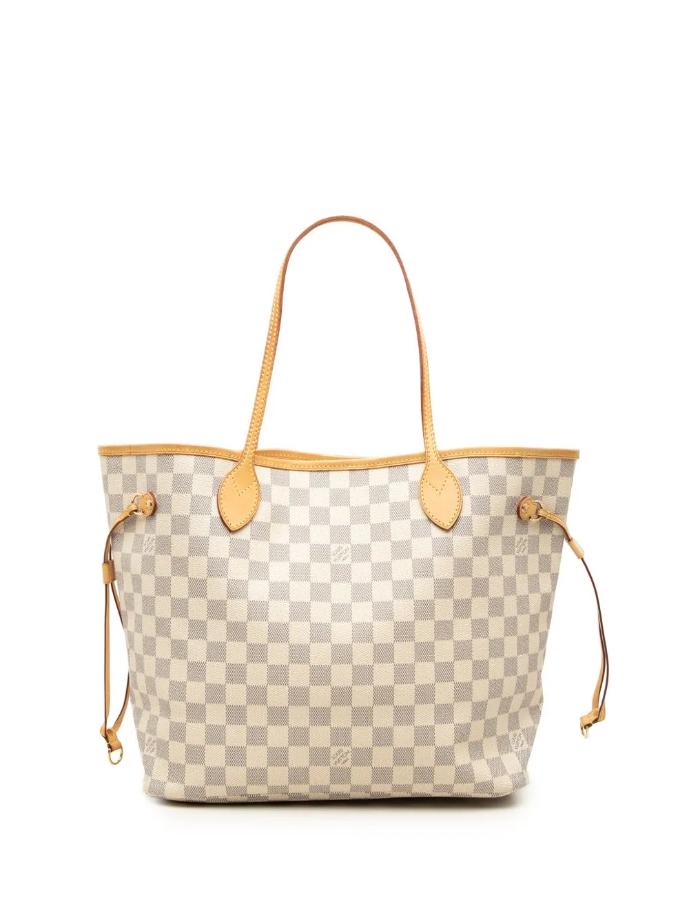 2010 Damier Azur Neverfull mm Tote Bag by Louis Vuitton Pre-Owned