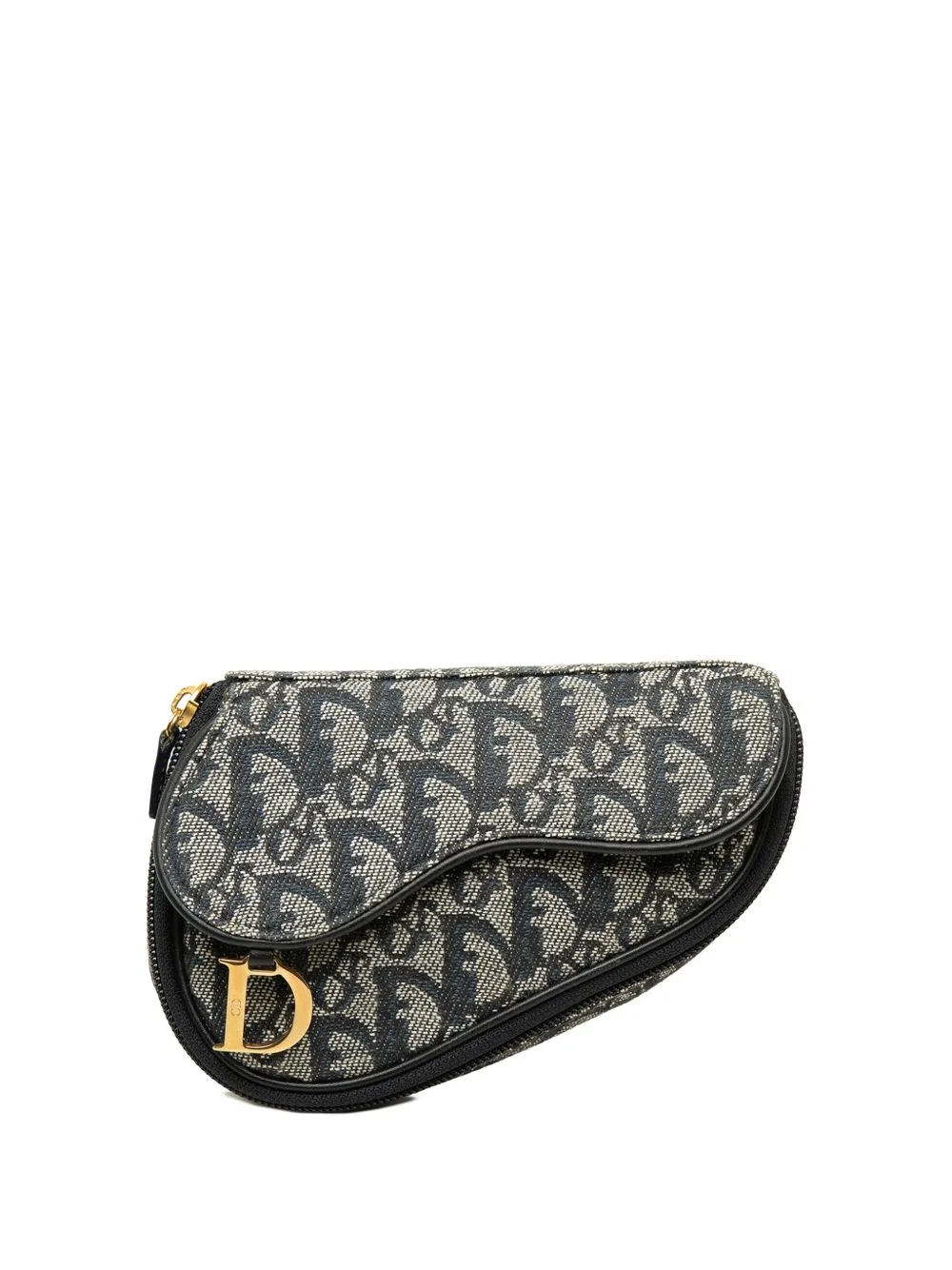 1998 Diorissimo Canvas Saddle Pouch by Christian Dior Pre-Owned