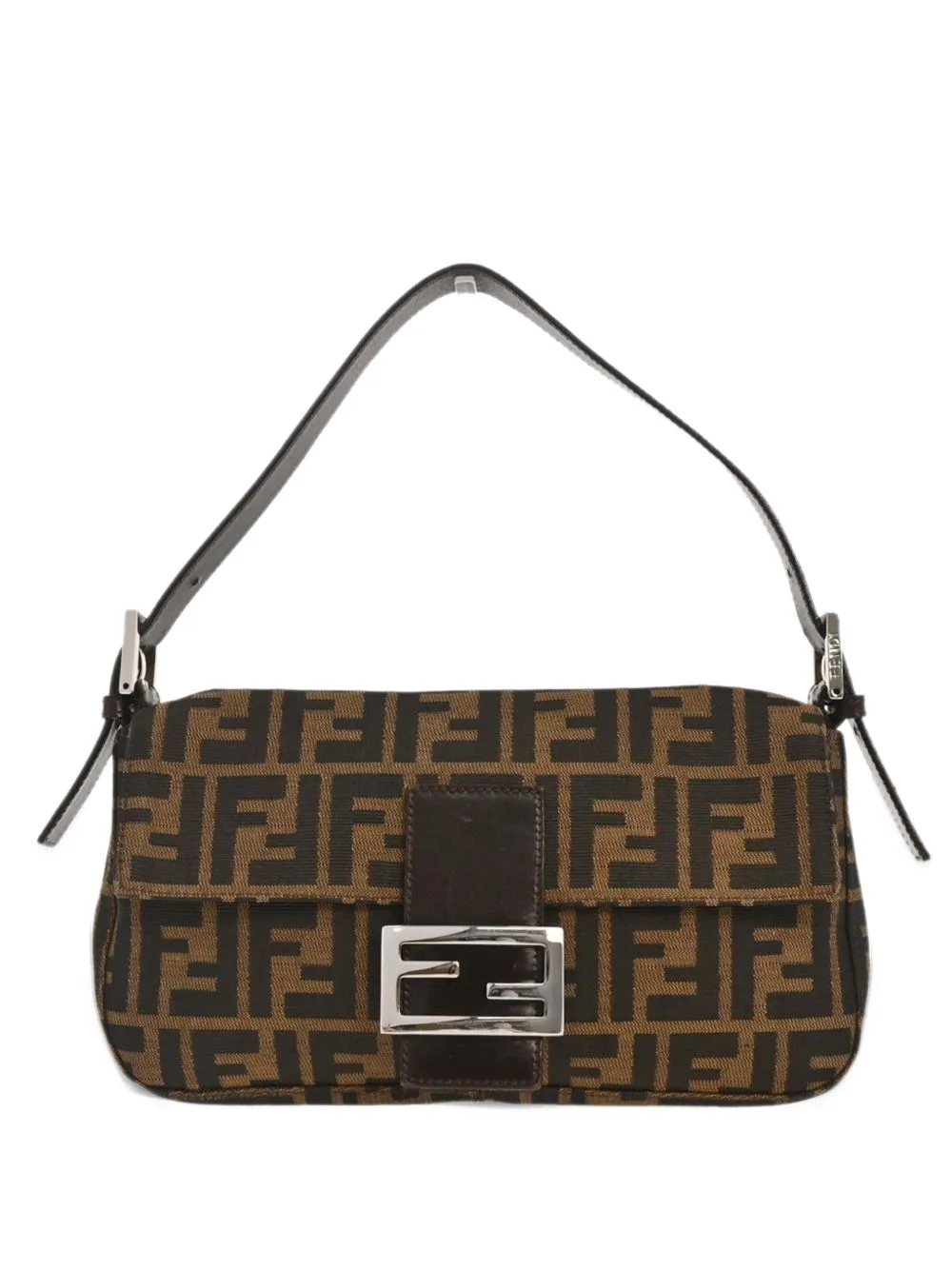 Baguette Zucca Shoulder Bag by Fendi Pre-Owned