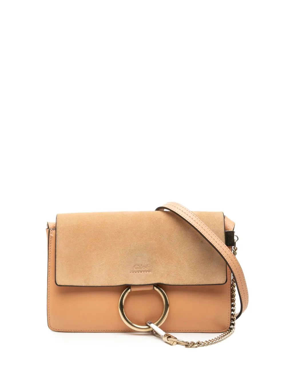 2020 Small Suede and Calfskin Faye Crossbody Bag by Chloé Pre-Owned