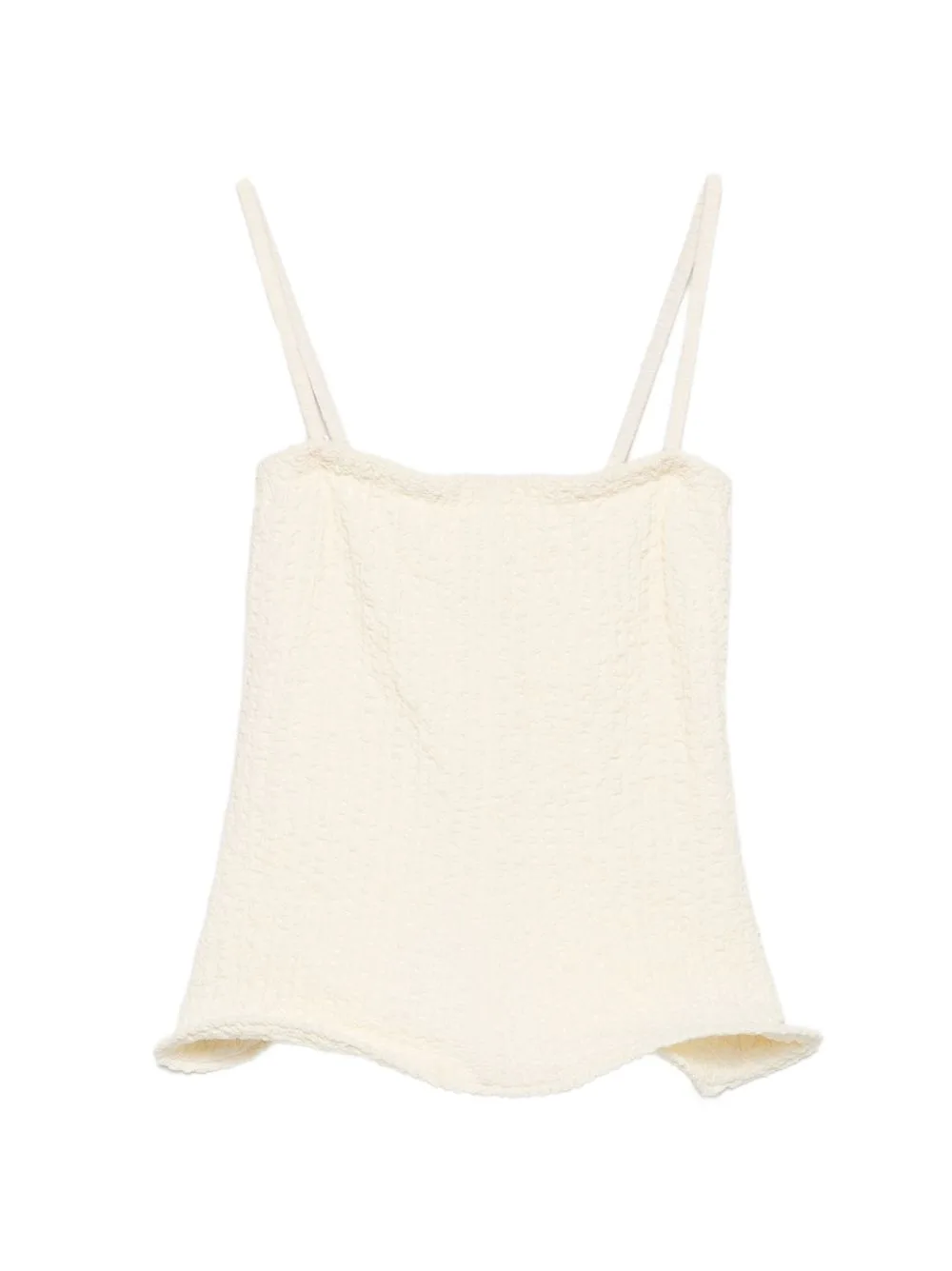 Textured Peplum Top by Nanushka