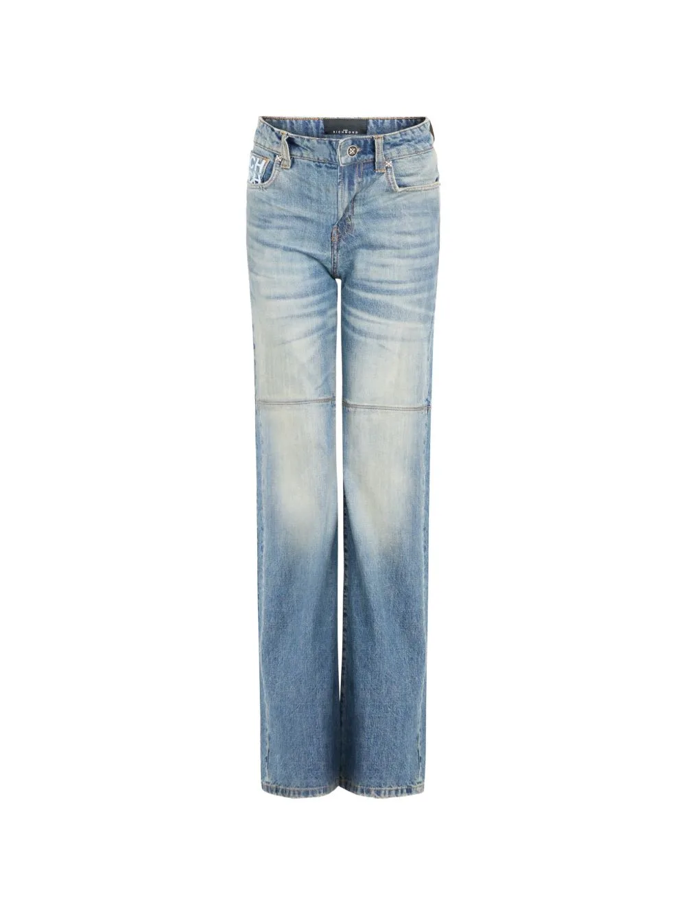 Faded Straight-Leg Jeans by John Richmond