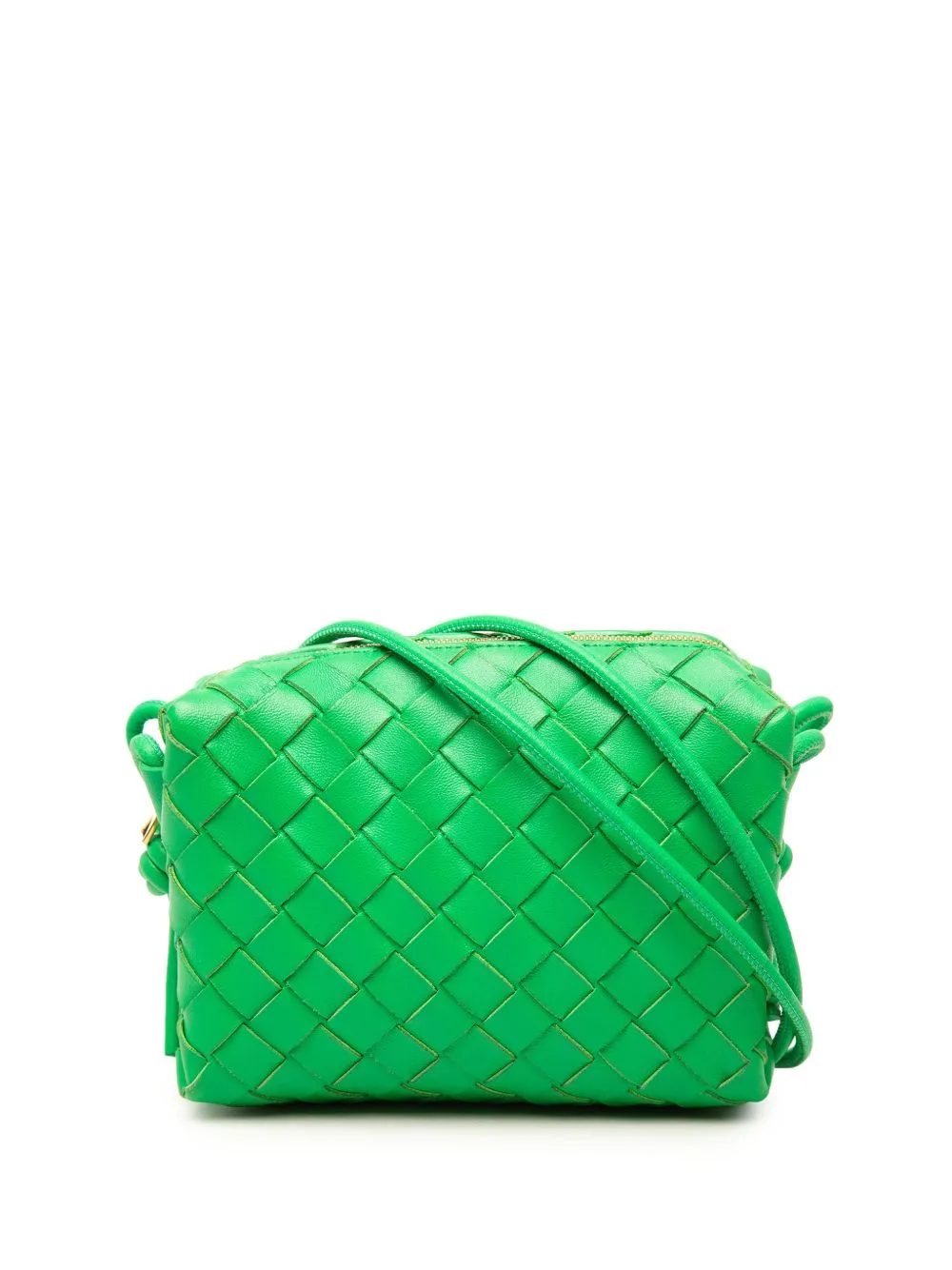 2012-2026 Mini Lambskin Intrecciato Loop Camera Bag Crossbody Bag by Bottega Veneta Pre-Owned