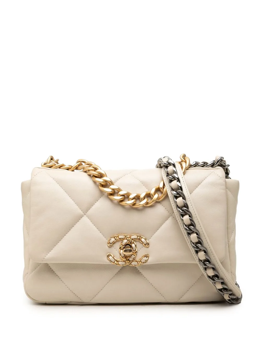 2020 Medium Lambskin 19 Flap Satchel by CHANEL Pre-Owned
