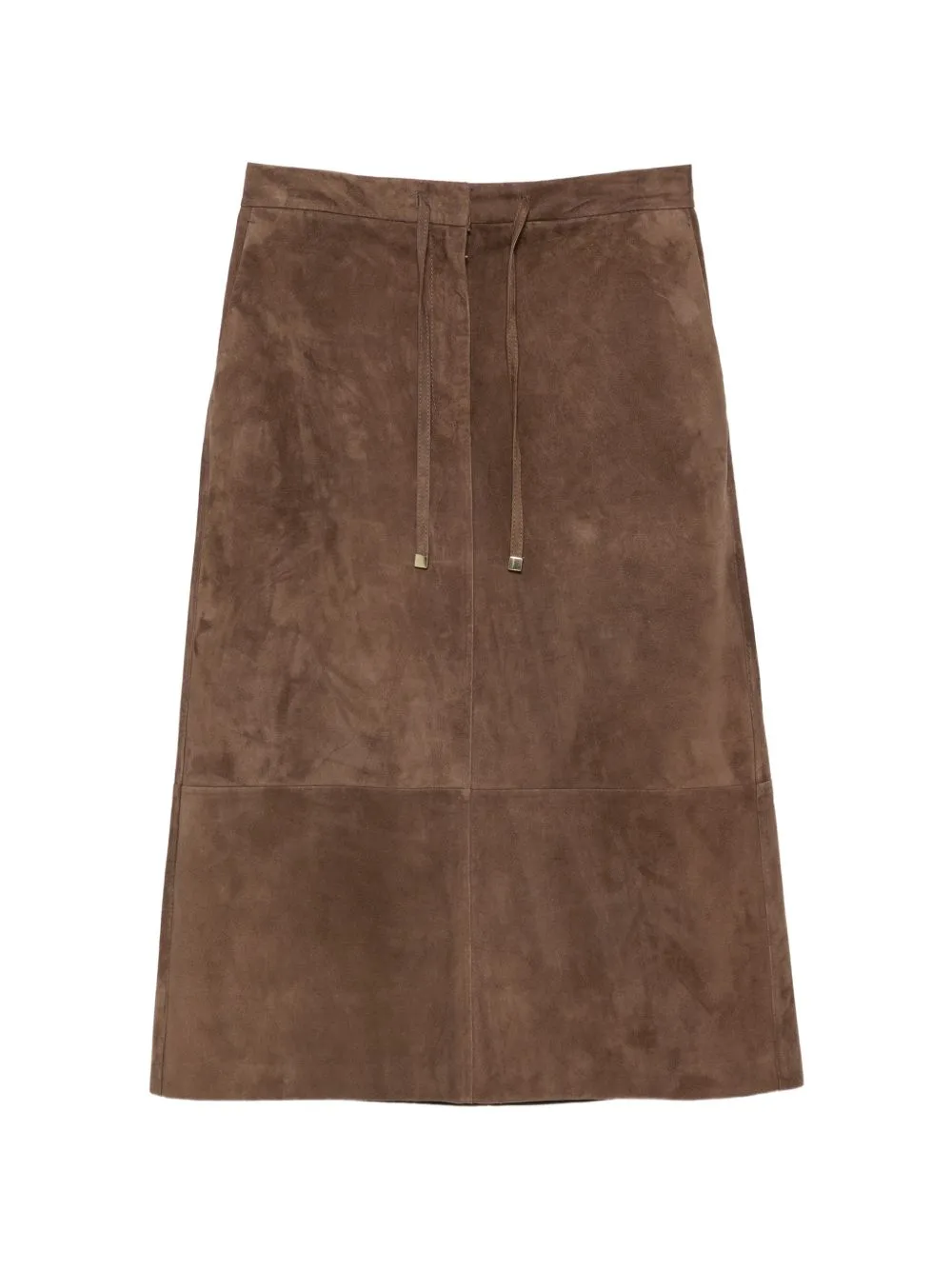 Drawstring Leather Midi Skirt by 'S Max Mara