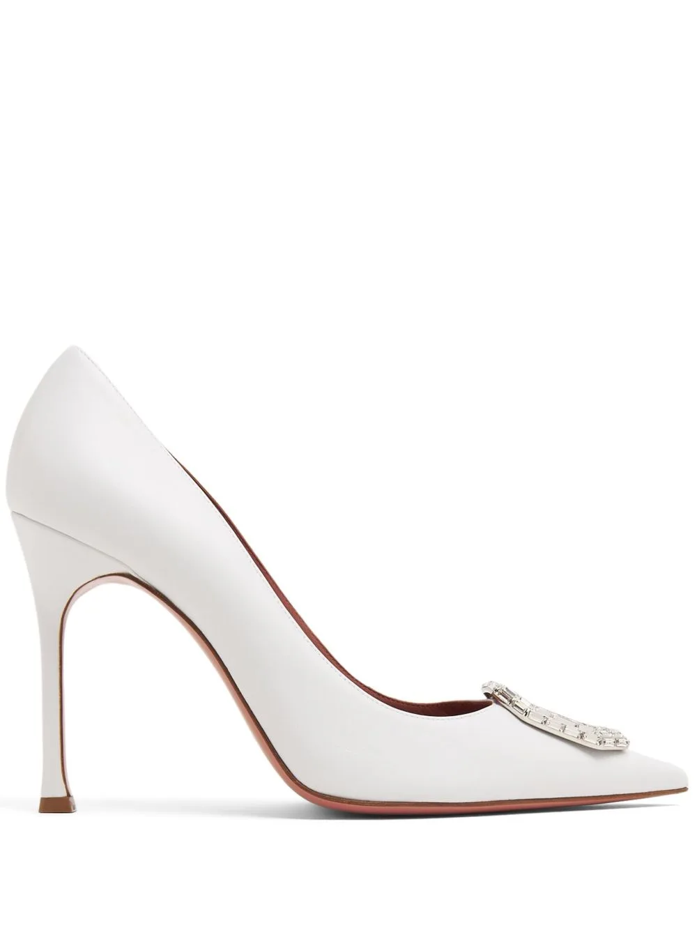 Camelia 105mm Satin Pumps by Amina Muaddi