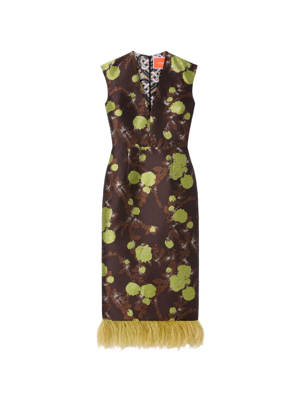 Sleek Dress with Feathers by La DoubleJ