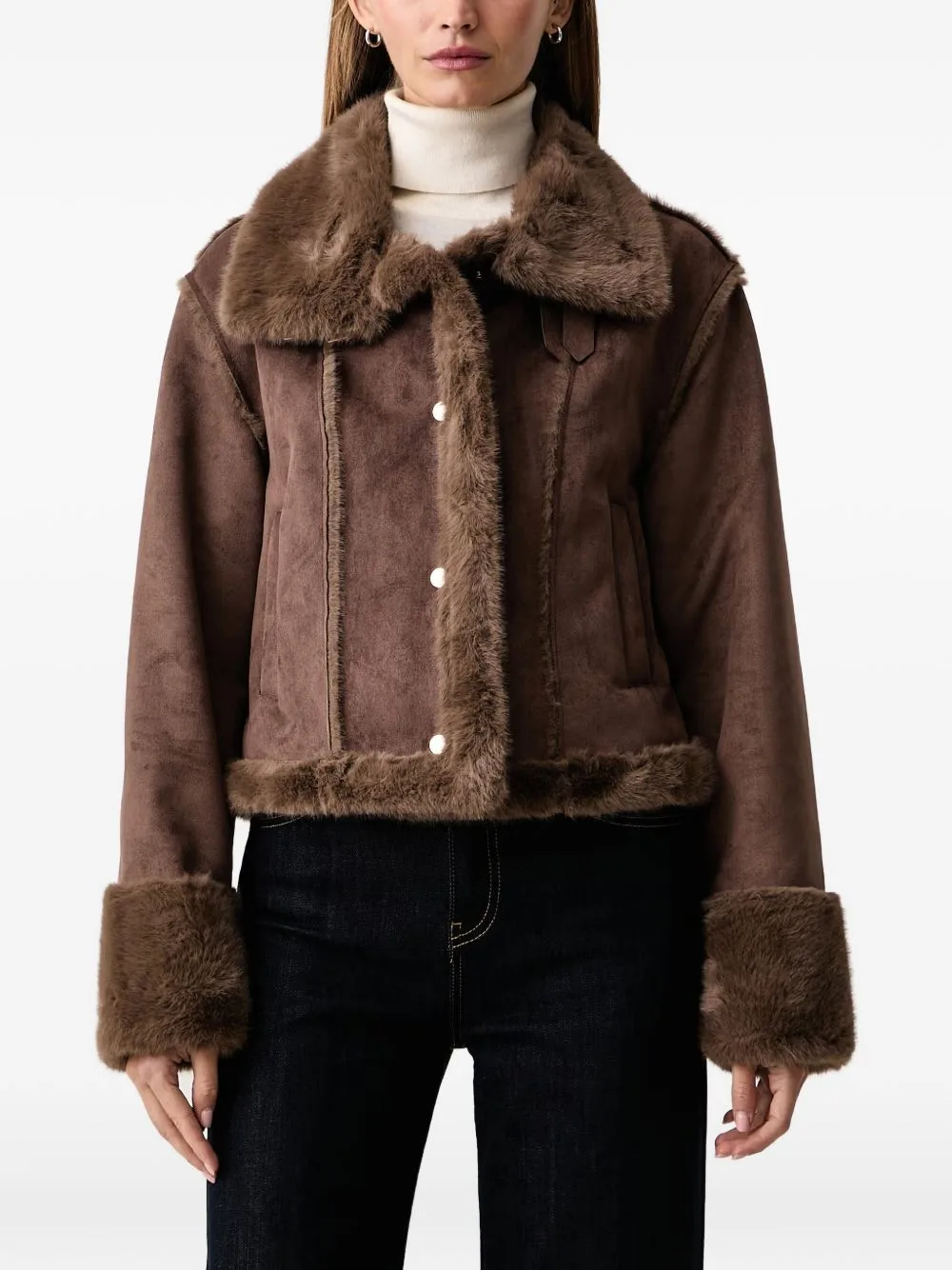 Faux-Fur Trim Jacket by FRACOMINA