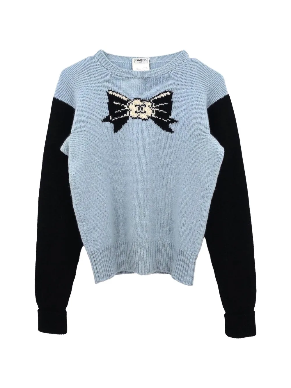 1995 Bow-Intarsia Sweater by CHANEL Pre-Owned