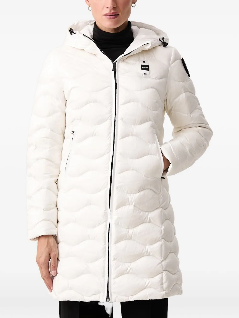 Lyne Wave-Quilted Hooded Jacket by Blauer
