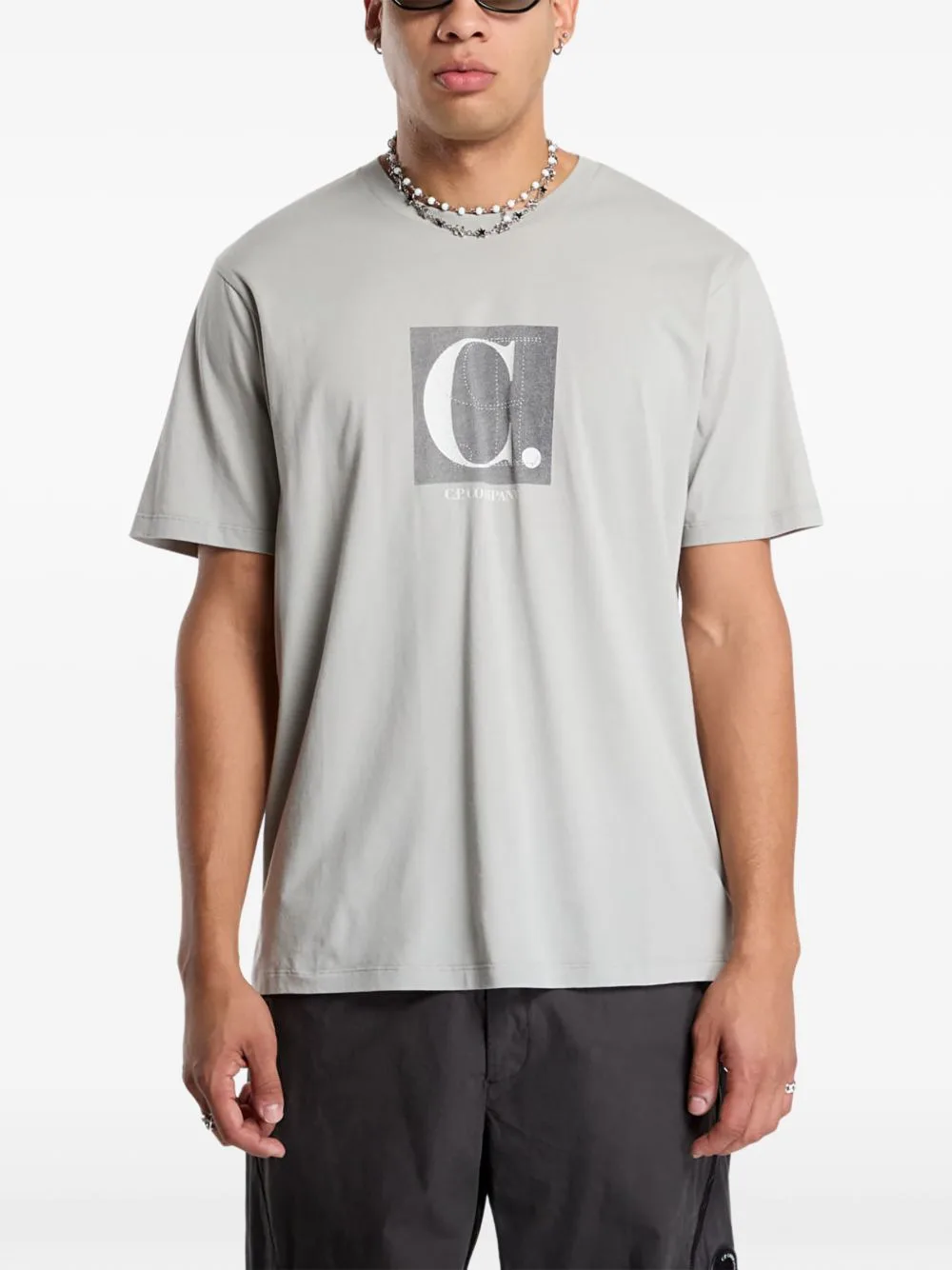 30/1 Jersey Short Sleeve Comfort Logo T-Shirt by C.P. Company
