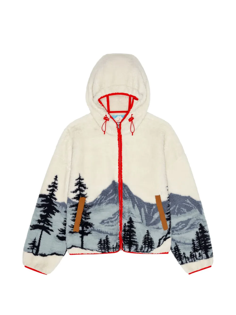 The Plush Horizon Landscape-Print Hoodie by The Great.