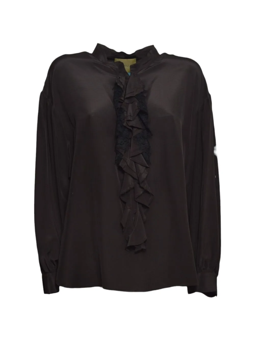 Nelia Ruffled Lace-Trim Blouse by MOMONÌ
