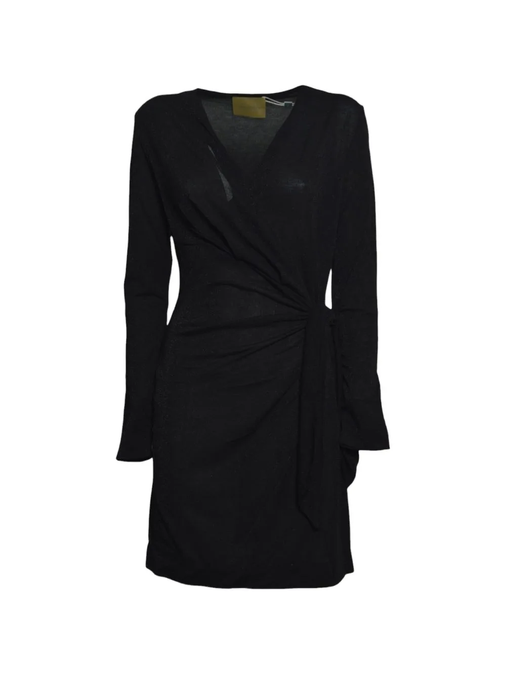Skelda Glitter-Effect Knotted Mini Dress by MOMONÌ