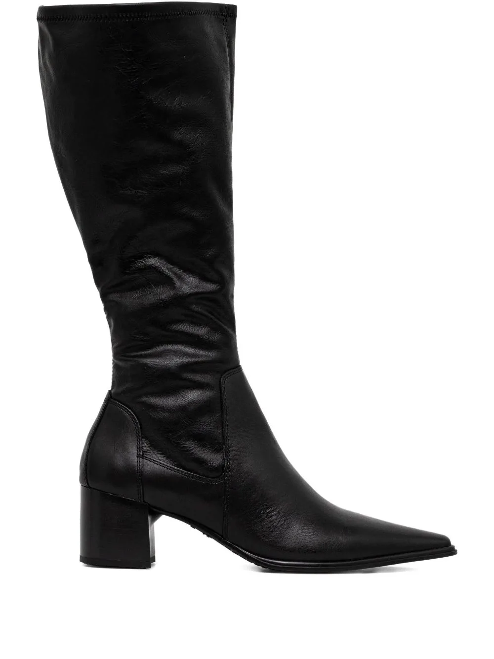 Pointed-Toe Knee-High Boots by VAGABOND