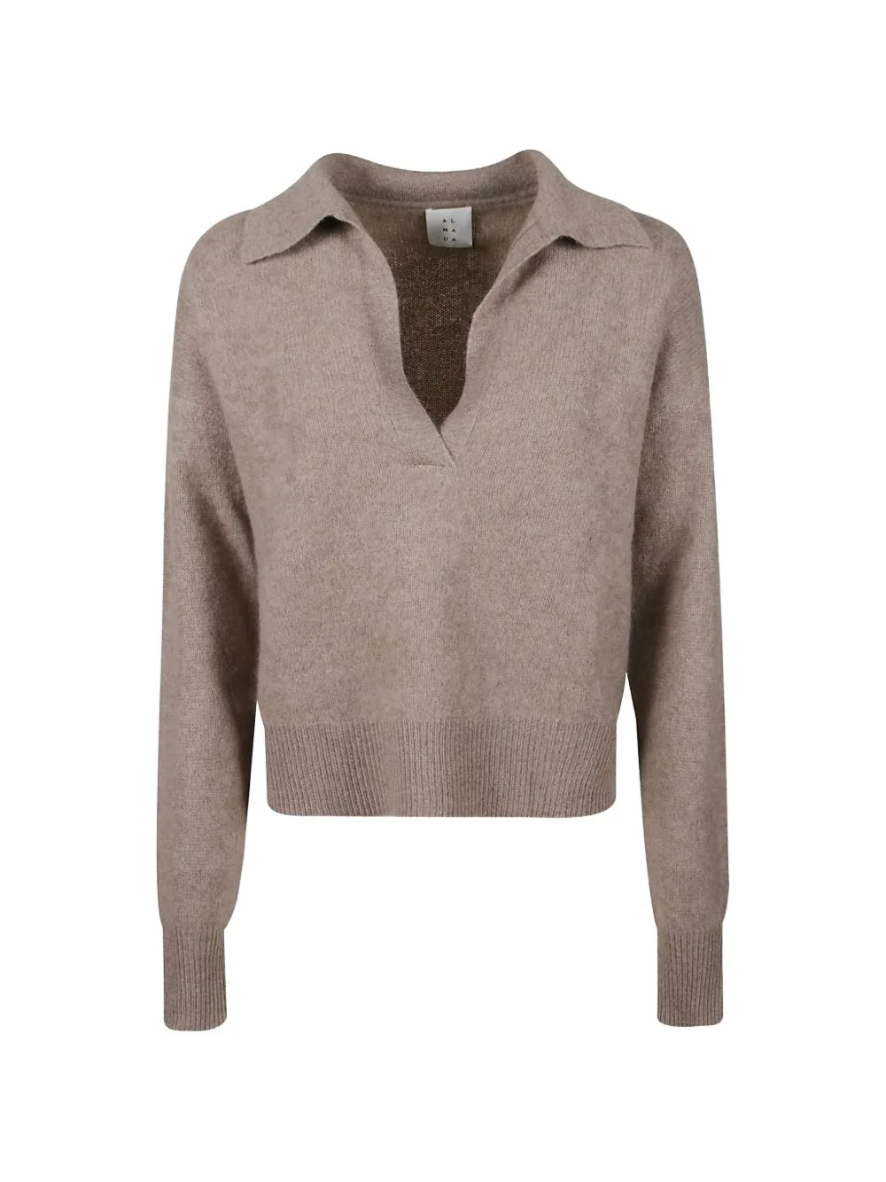 V-Neck Collared Sweater by Almada Label