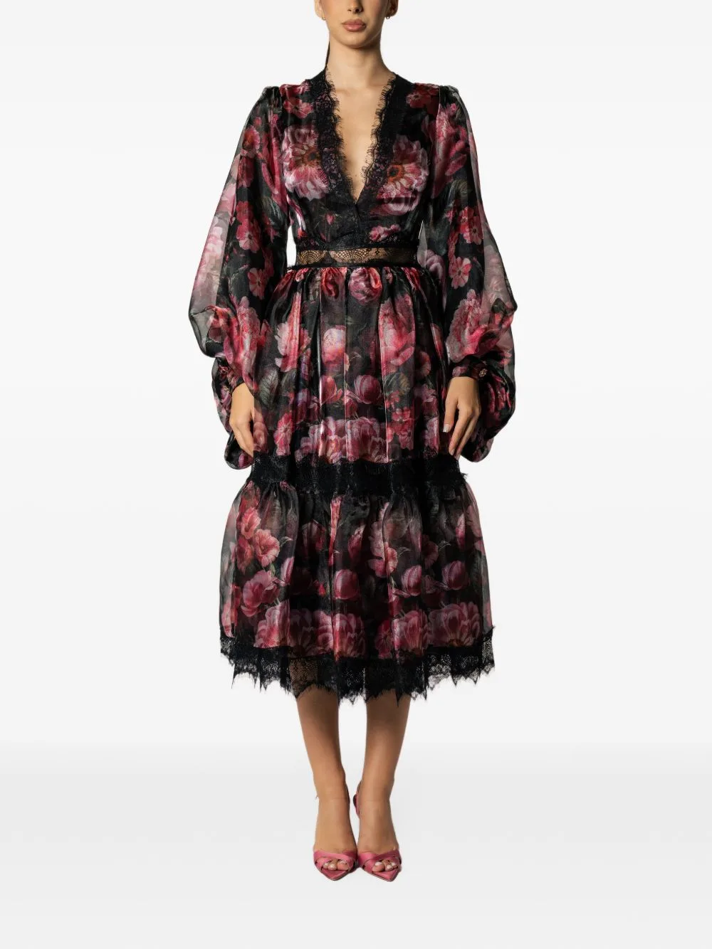Sorento Floral-Print Midi Dress by MIAU by Clara Rotescu