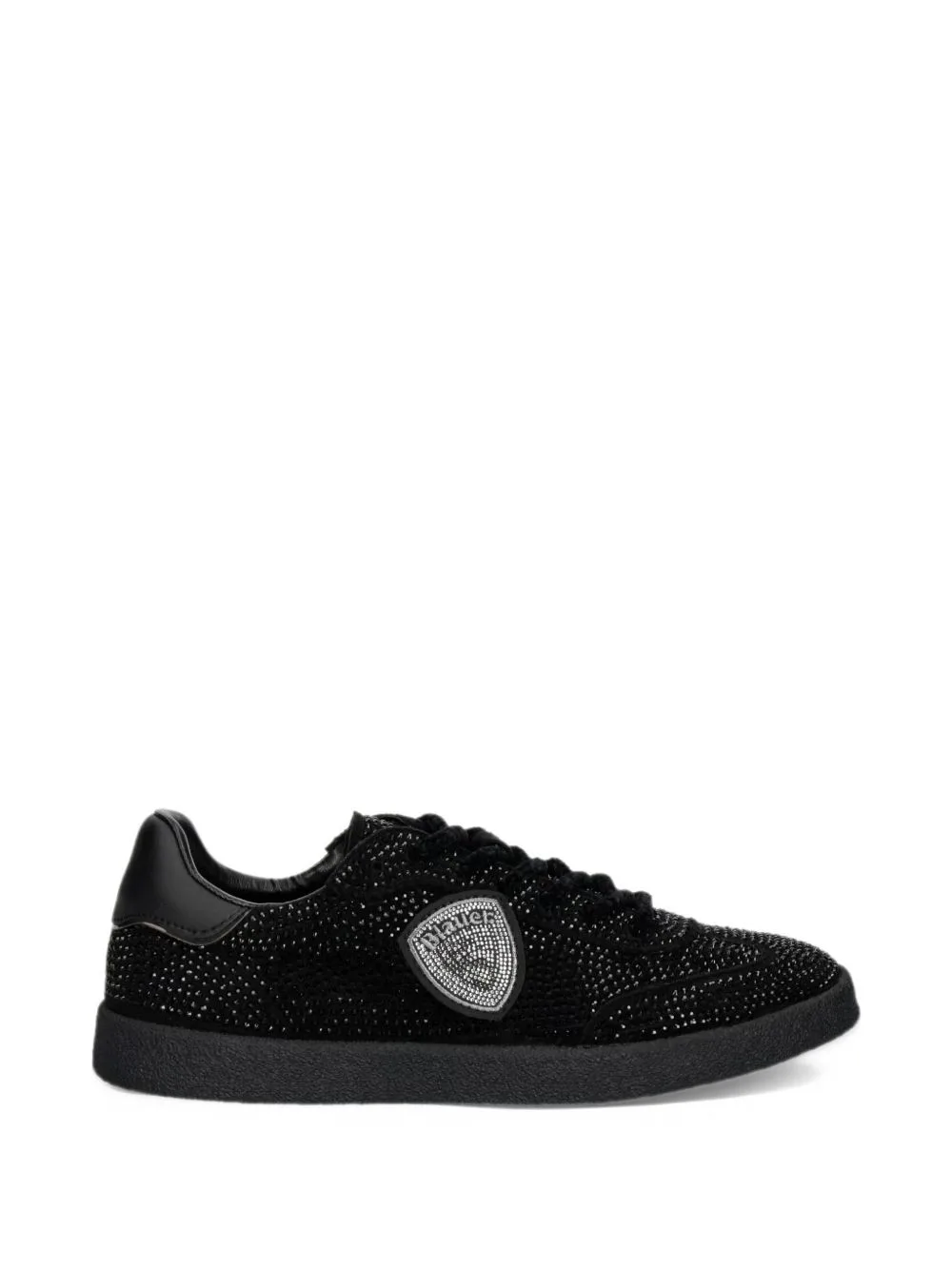 Aurora Crystal-Embellished Logo-Patch Sneakers by Blauer