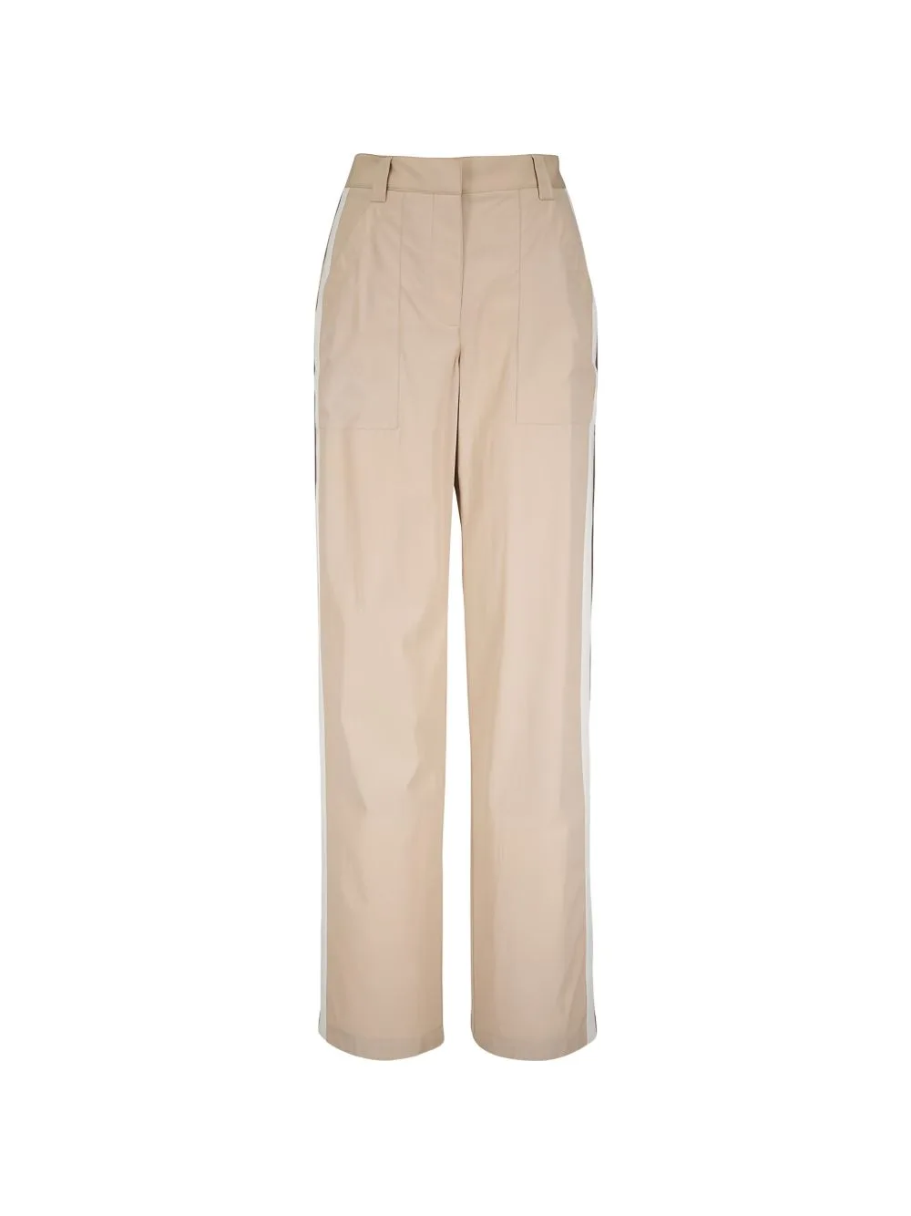 Isabelle Side-Stripe Straight-Leg Trousers by TWP