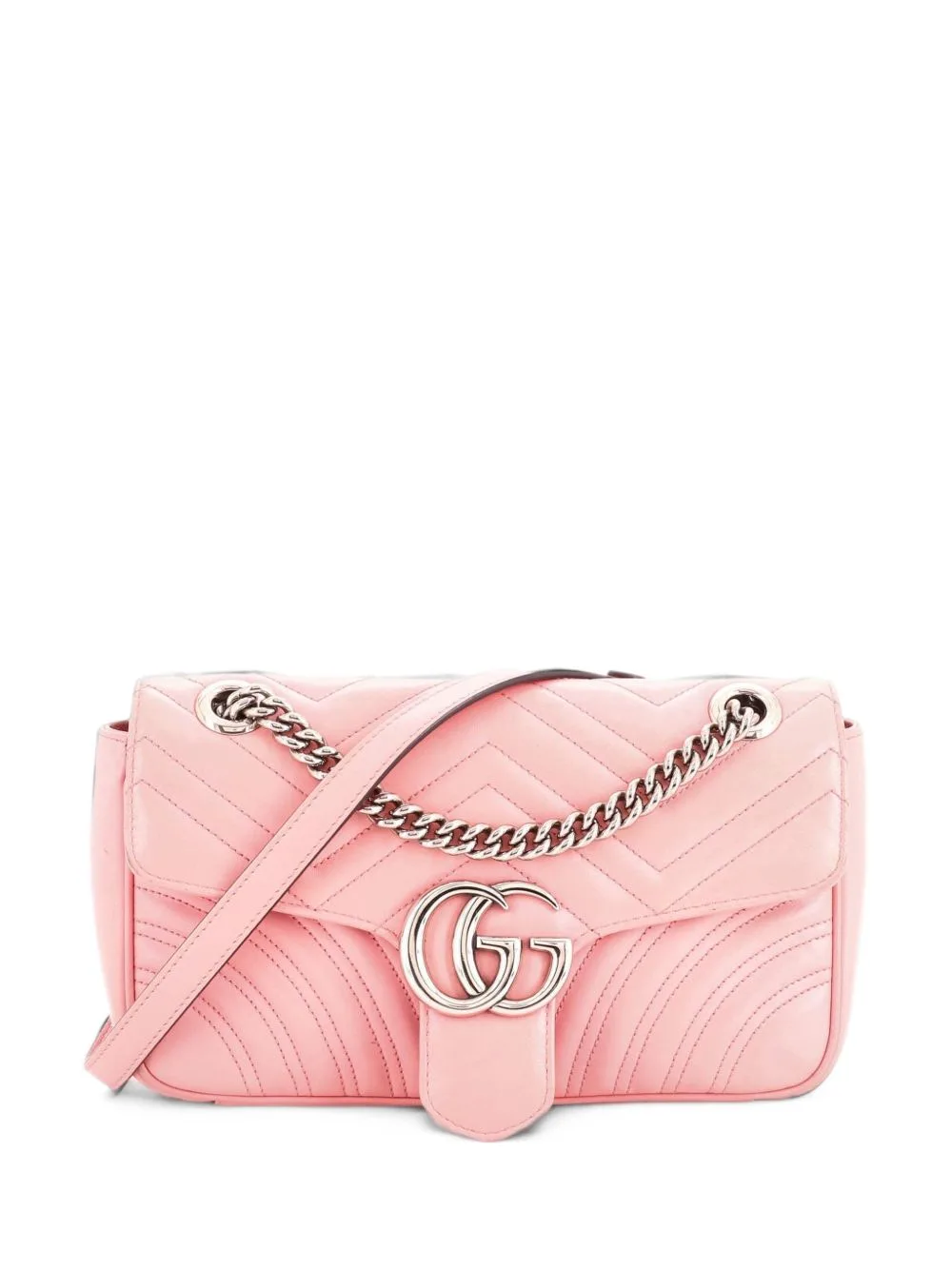 GG Marmont Flap Bag Matelasse Leather Small Crossbody Bag by Gucci Pre-Owned