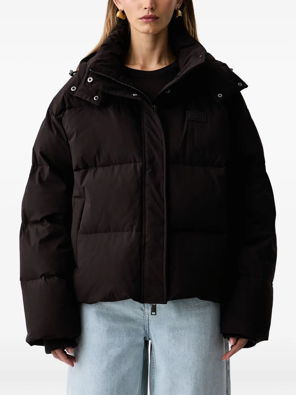 Roa Quilted Hooded Jacket by Gestuz