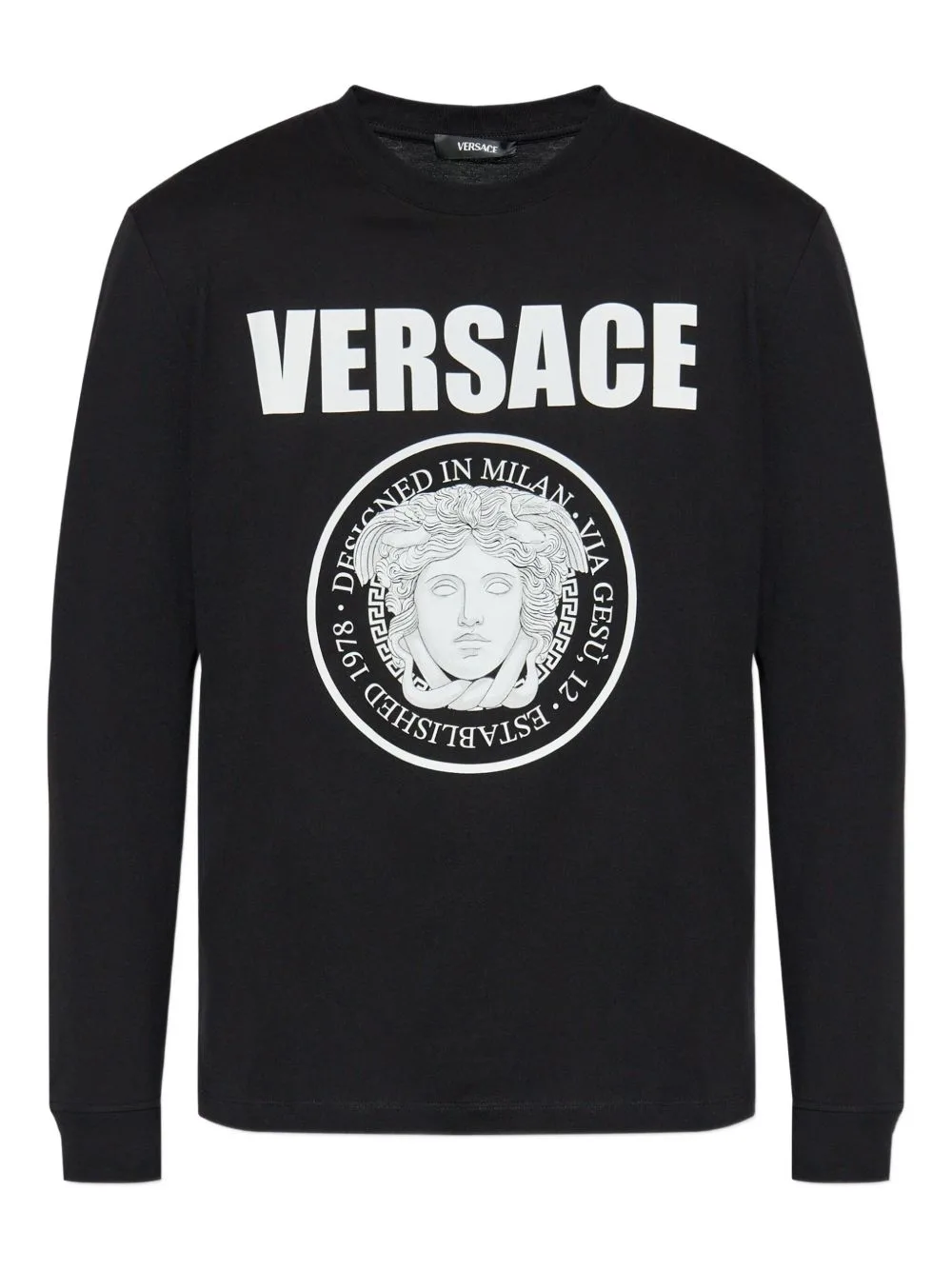 Medusa Logo Long-Sleeve T-Shirt by Versace