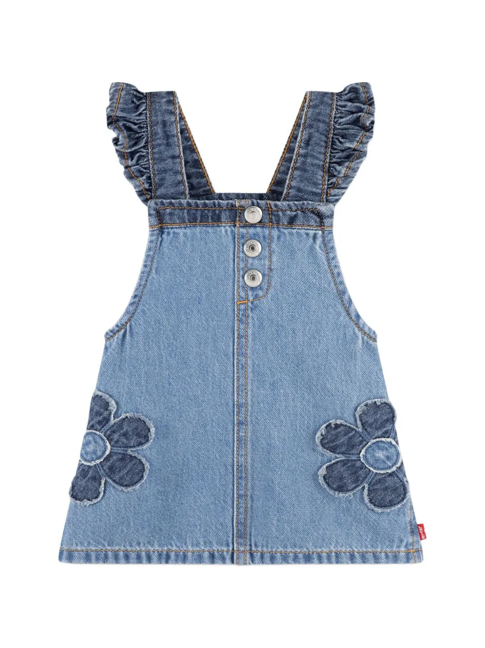 Flower-Patch Dungaree Skirt by Levi's Kids