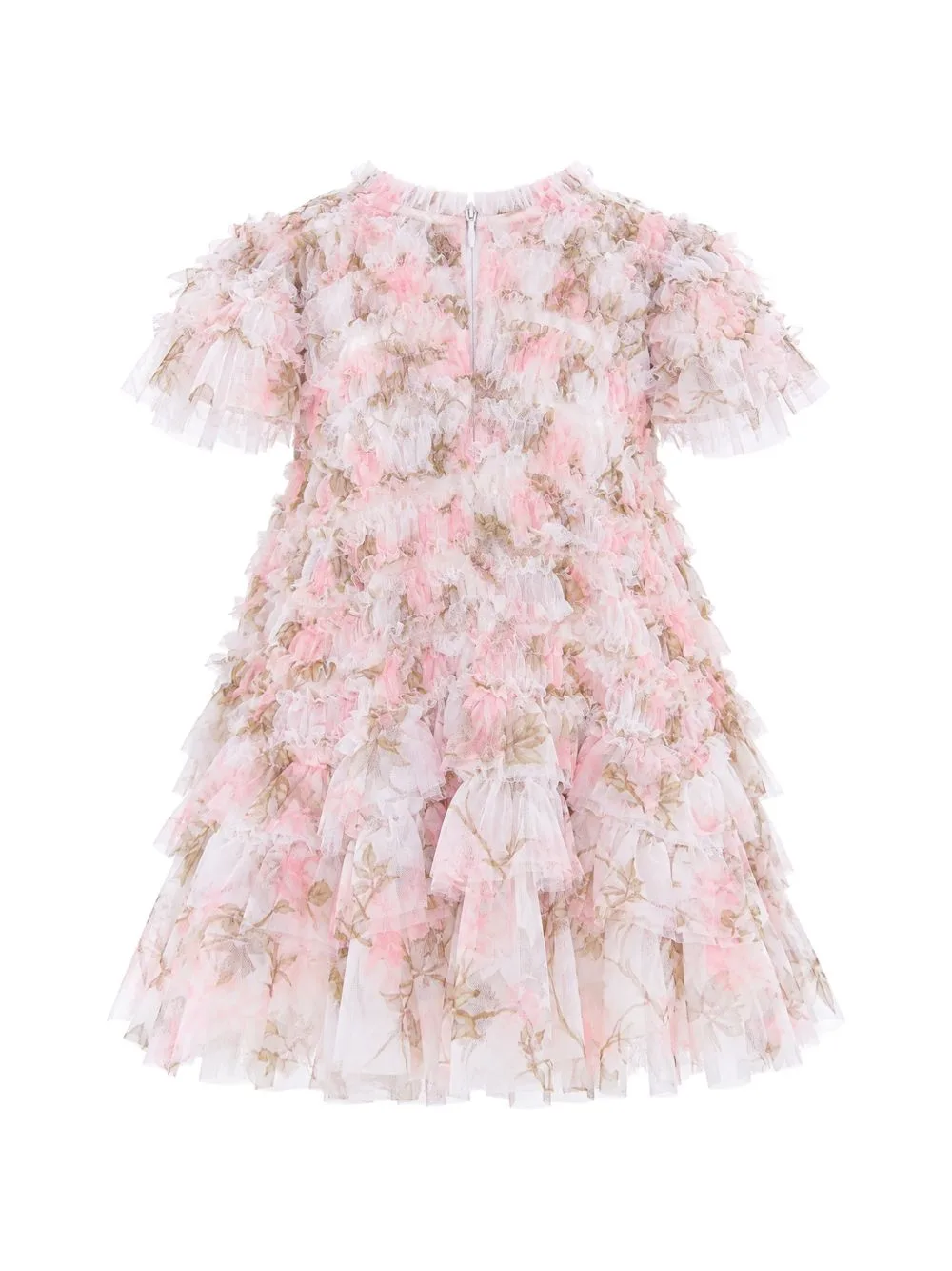 Wisteria Valentine Floral-Print Ruffled Dress by NEEDLE & THREAD KIDS