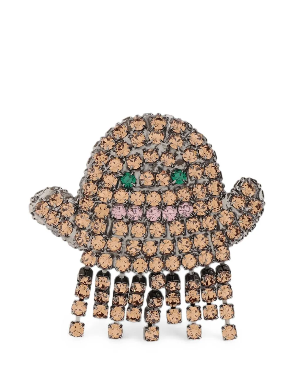 Crystal-Embellished Ghost Brooch by Lisa C