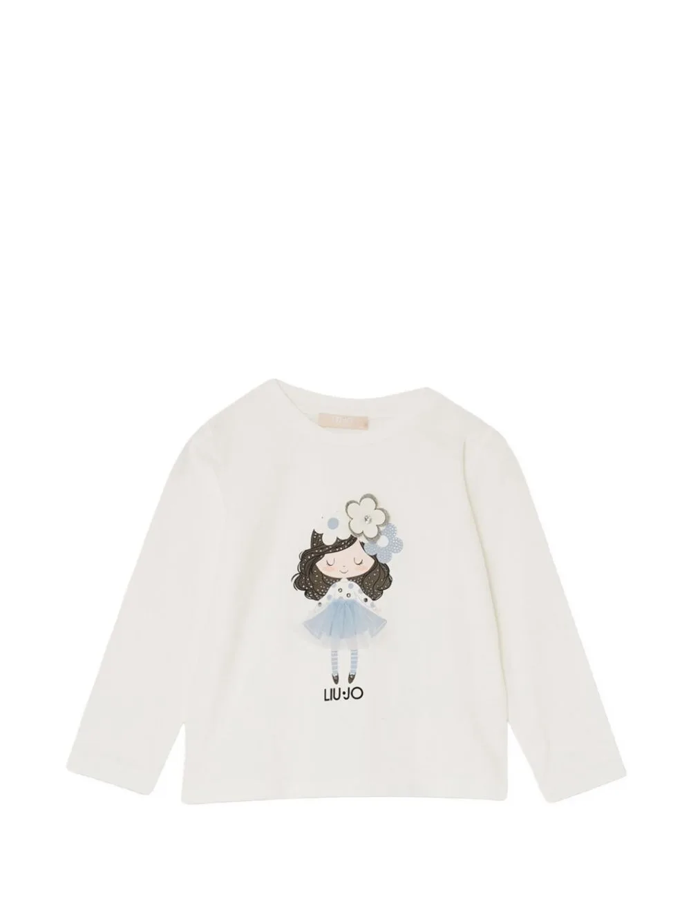 Graphic-Print Long-Sleeve T-Shirt by Liu Jo Kids