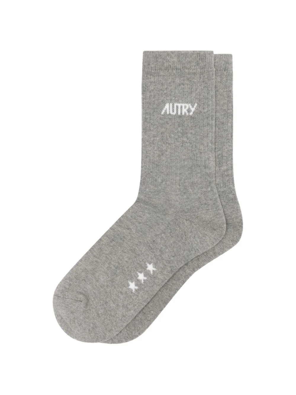 Logo-Intarsia Star-Print Socks by Autry