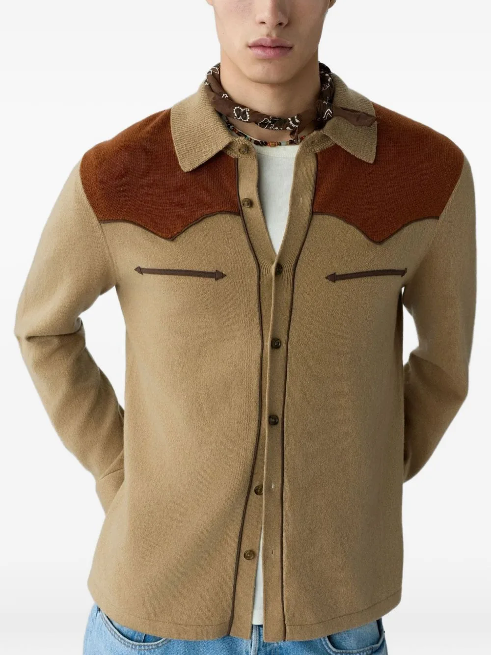 Western Cashmere Shirt by Guest In Residence