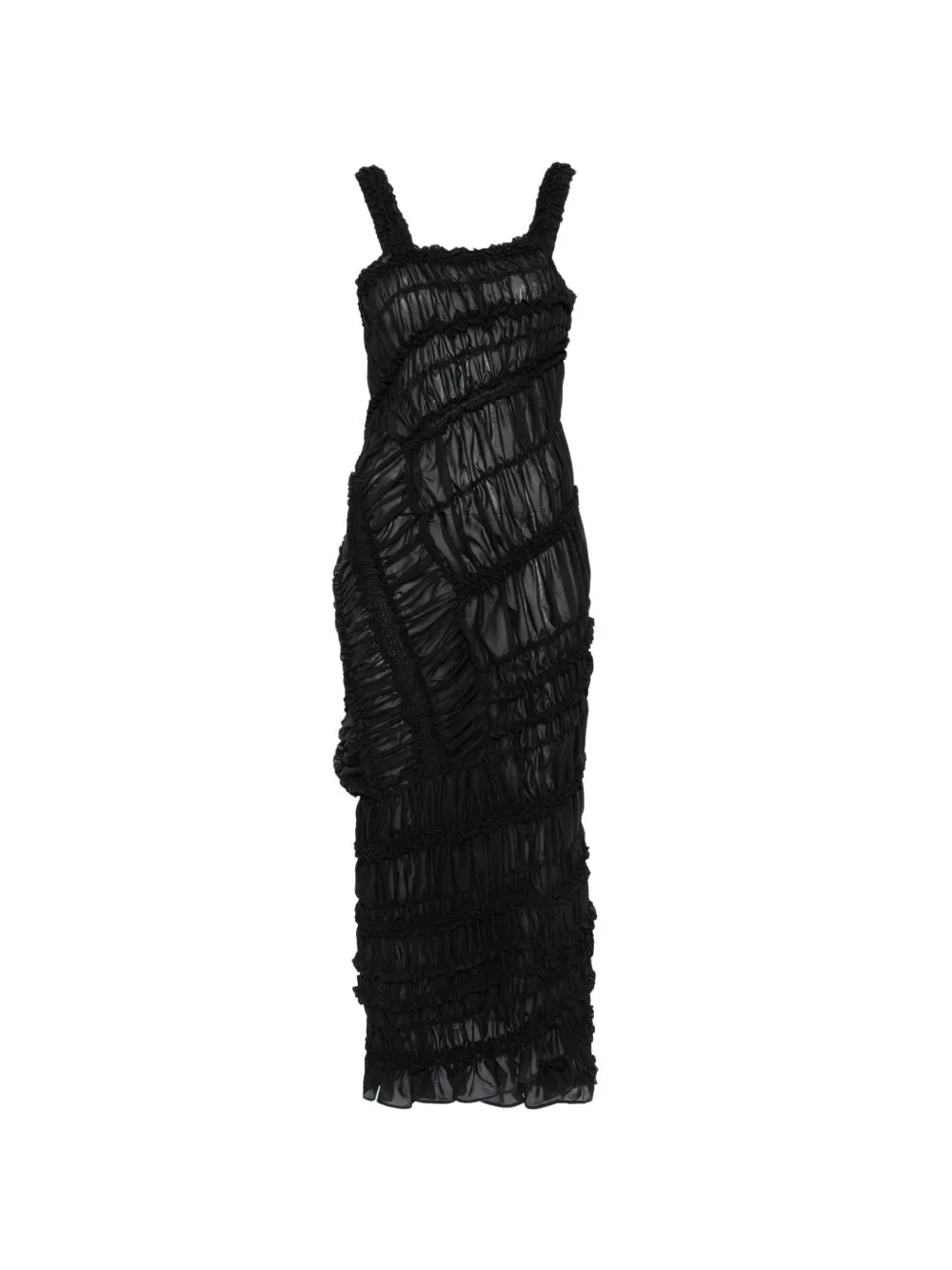 Ruffled Midi Dress by Magda Butrym