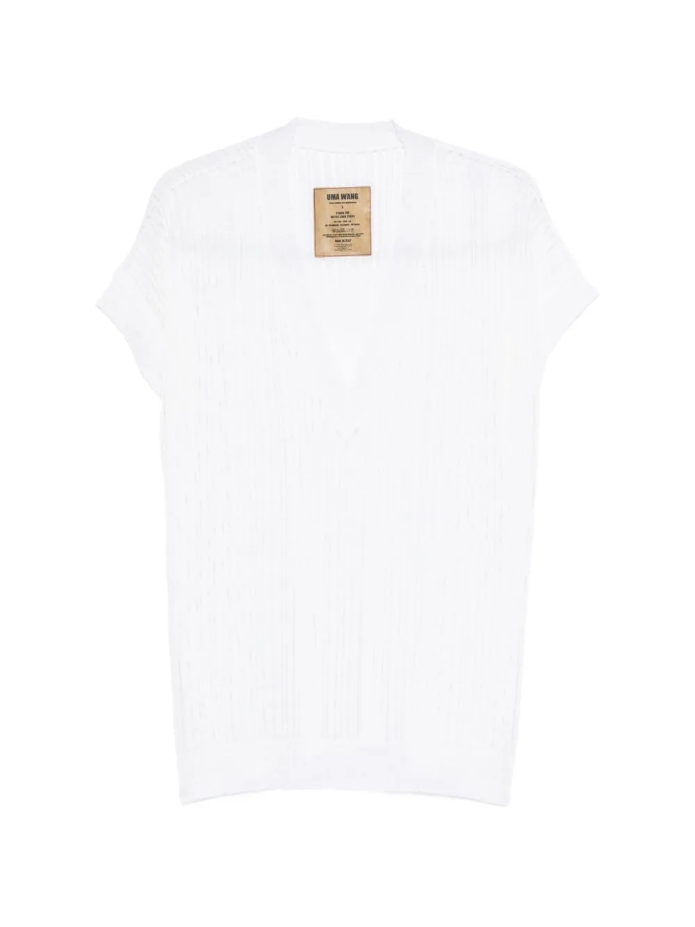 V-Neck Knitted Top by Uma Wang