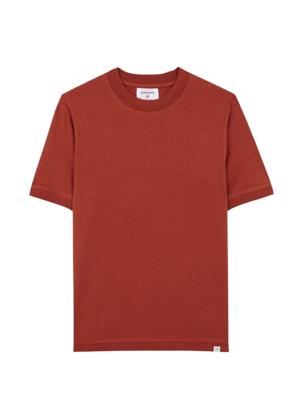 Ribbed-Trim T-Shirt by NOWADAYS