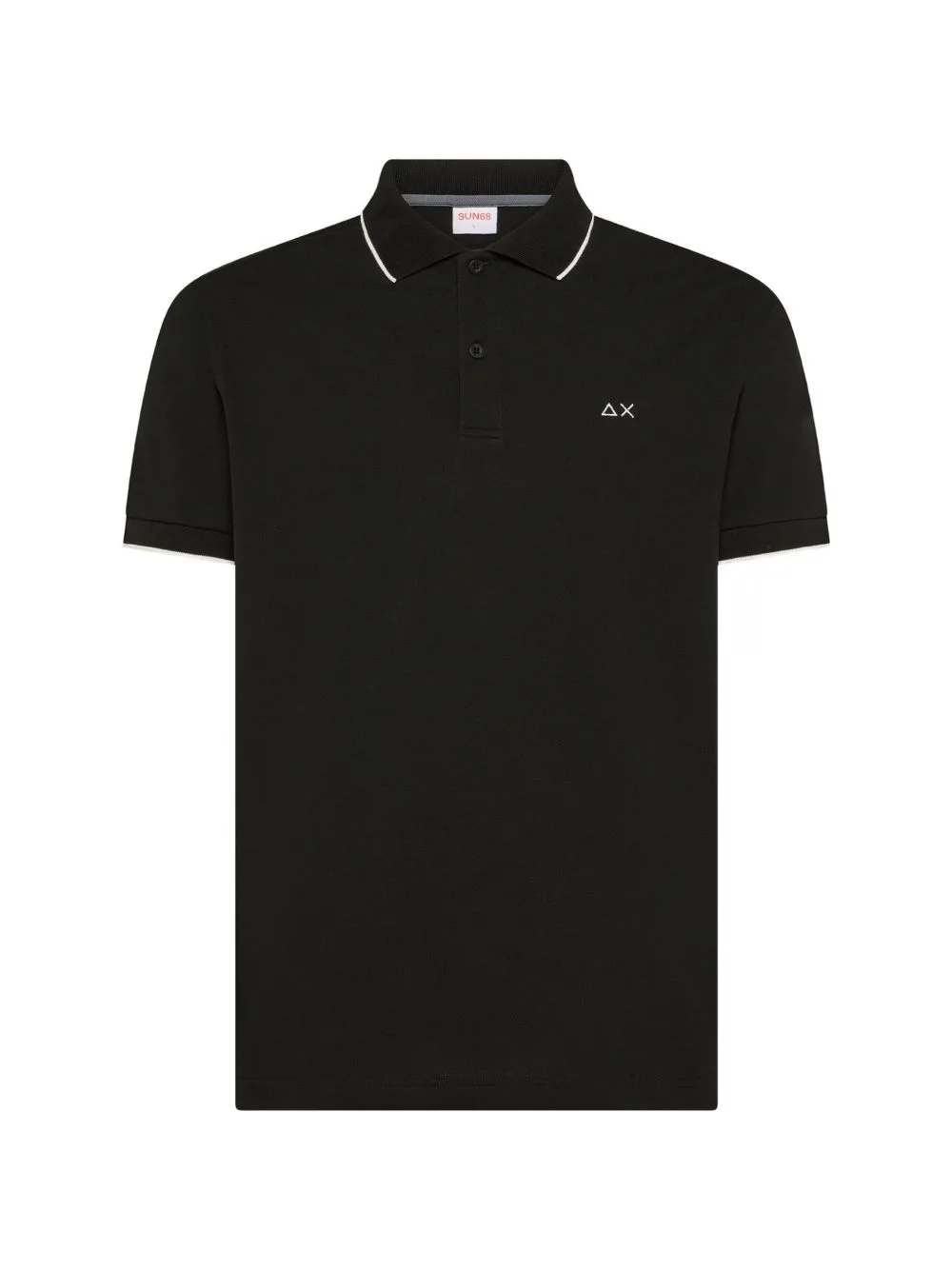 Embroidered-Logo Tipped Polo Shirt by Sun68
