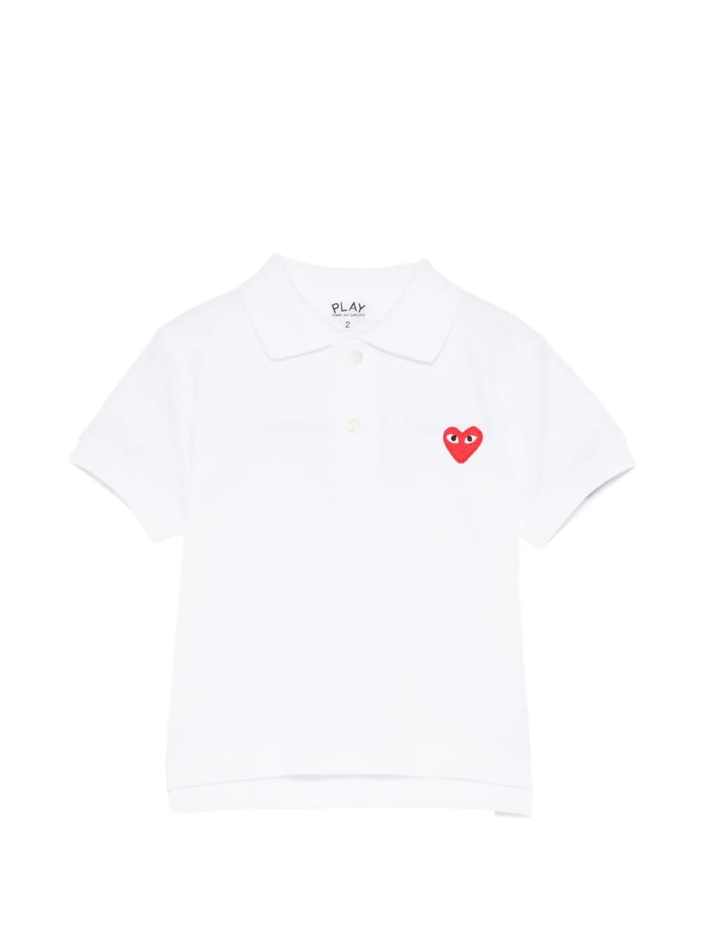 Heart Logo-Patch Polo Shirt by Comme Des Garçons Play Kids