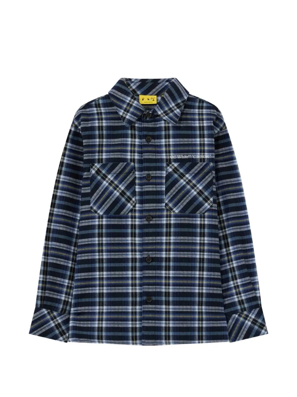 Arrow Spray Checked Flannel Shirt by Off-White Kids