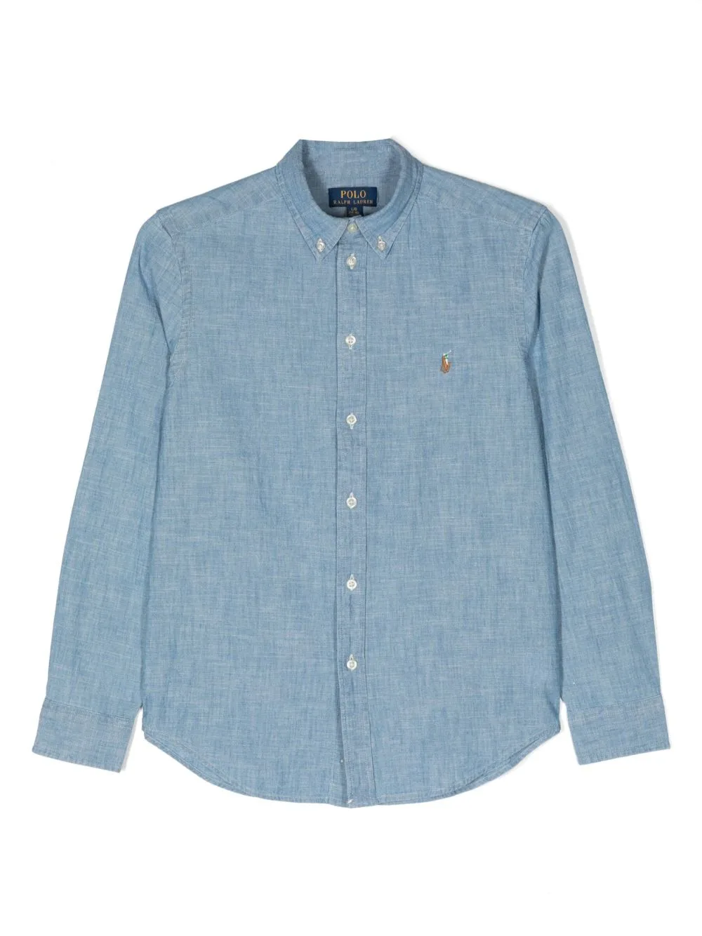 Polo Pony-Embroidered Button-Down Shirt by POLO RALPH LAUREN KIDS