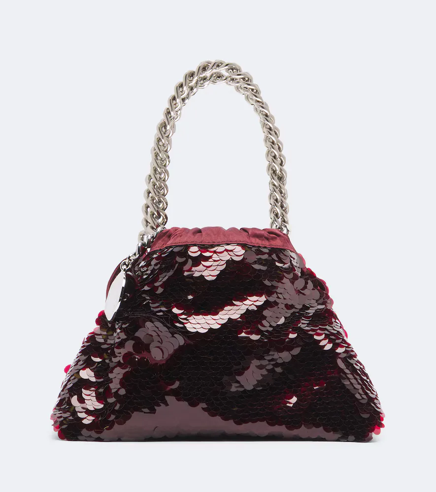 Falabella Mini Sequined Top-Handle Bag by Stella McCartney
