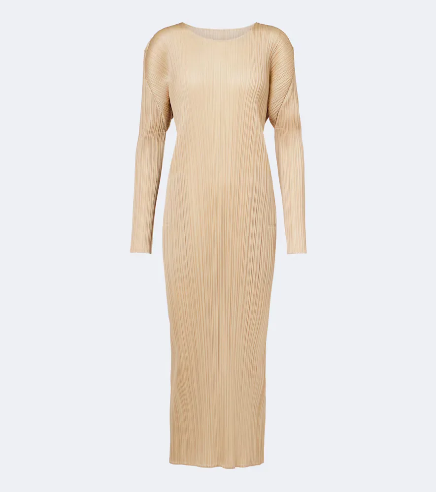 Monthly Colors: October Pleated Midi Dress by Pleats Please Issey Miyake