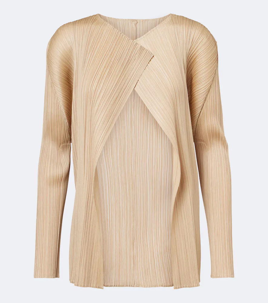 Monthly Colors: October Pleated Cardigan by Pleats Please Issey Miyake