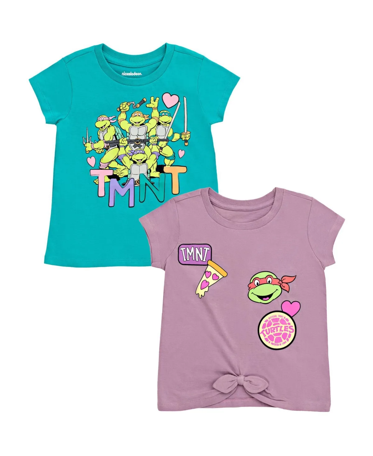 Leonardo Michelangelo Raphael 2 Pack T-Shirts by Teenage Mutant Ninja Turtles
