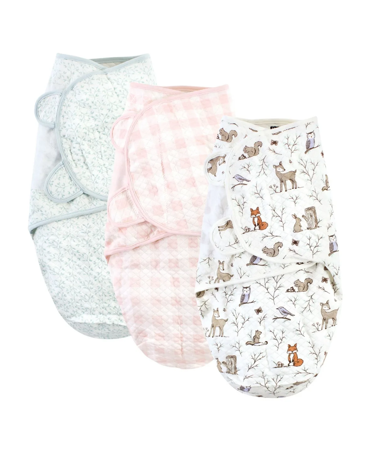 Quilted Cotton Swaddle Wrap 3pk Farm Animals by Hudson Baby