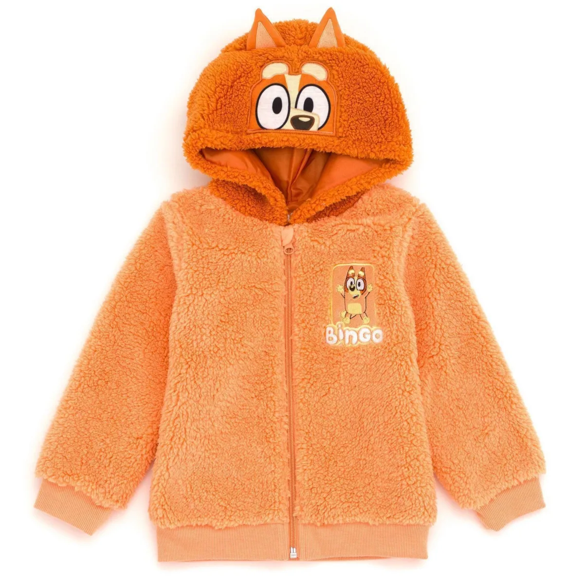 Bingo Cozy Sherpa Zip Up Cosplay Hoodie by Bluey