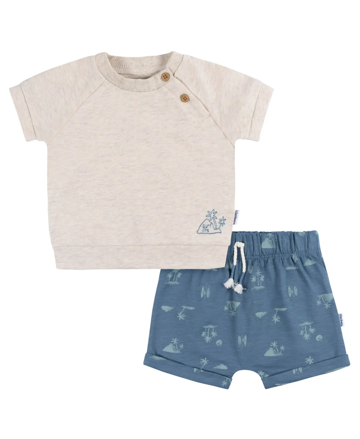 T-Shirt and Shorts Set, 2 Piece by Gerber